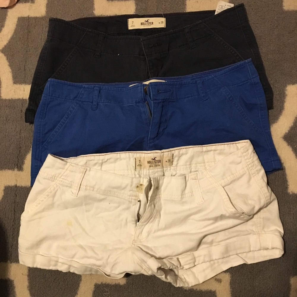 3 PAIRS OF CLASSIC HOLLISTER SHORTS